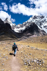 Fototapeta premium Fotografías de la montaña del Ausangate en la ciudad del Cusco, Perú, By Yuri Ugarte Cespedes.