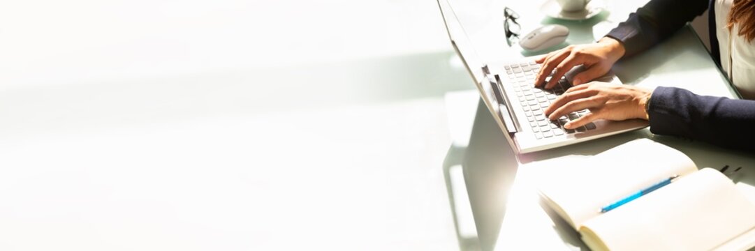 Businesswoman Using Laptop