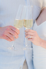 Man and Woman Champagne Toast