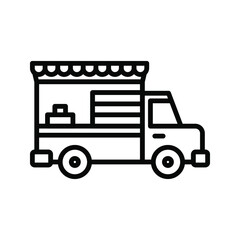 Food truck icon. vector illustration