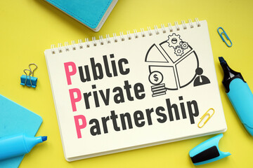 Public private partnership PPP is shown using the text