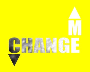 change me sign highlighting changing oneself from evil to good - 513191165