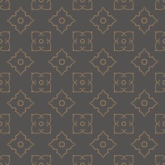 Beige-brown seamless pattern. Floral background for printing on paper, textiles, ceramics, for stylish packaging of men's gifts
