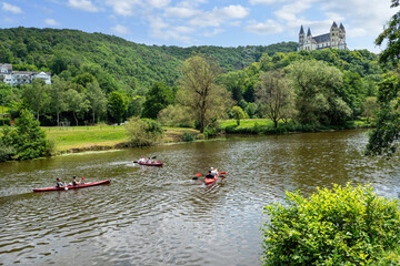 Wassersport auf der Lahn bei Obernhof