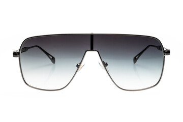 okulary awiatorki męskie niebieskie na białym tle - 513197732
