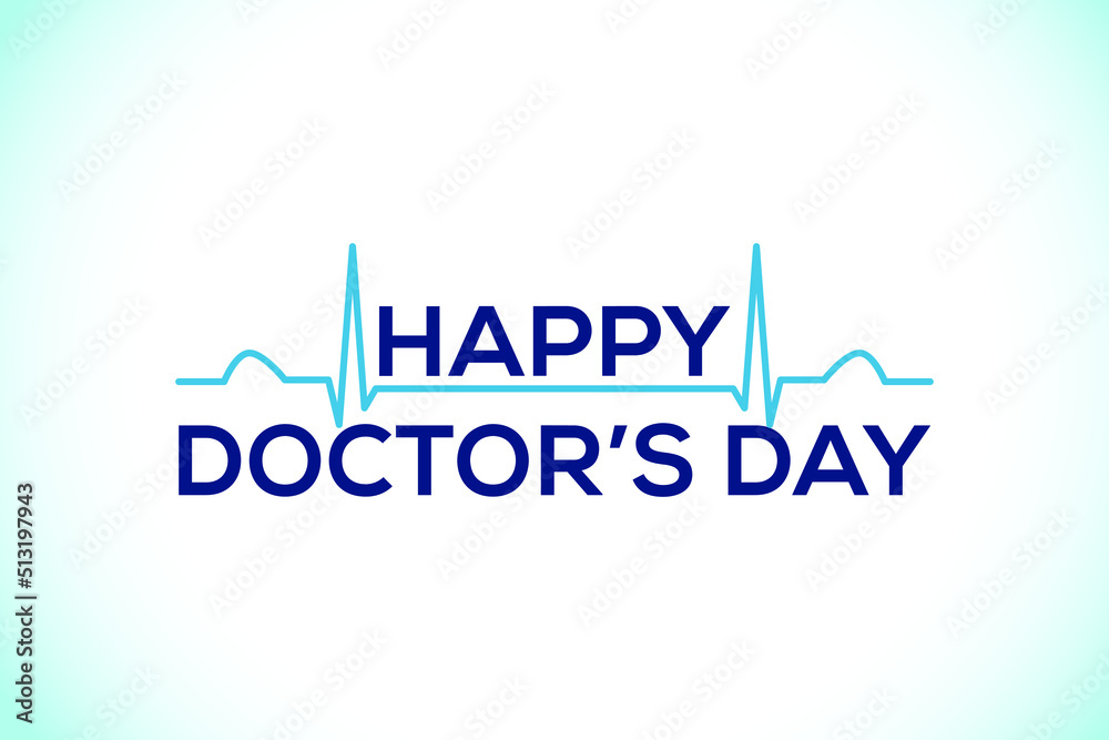 Wall mural national doctors day. world doctors day template. vector illustration.