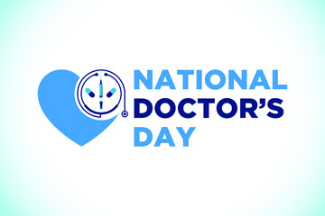 National doctors day. World doctors day template. Vector illustration.