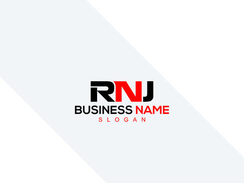 Monogram RNJ Logo Letter Vector, Creative RN r n j Logo Icon Design For All Kind Of Use