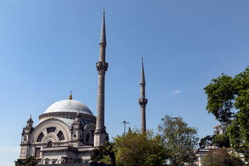 Fototapeta na wymiar Dolmabahce Mosque in Istanbul