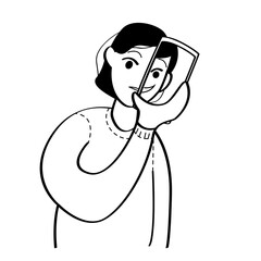 A person s alter ego. Line