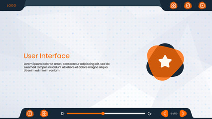 e-learning template, User Interface, UI, UX, Assessment template, presentation, Quiz, LMS, education, elearning, Editable icons