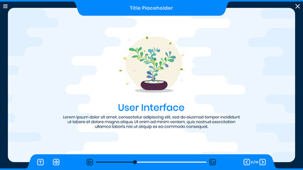 e-learning template, User Interface, UI, UX, Assessment template, presentation, Quiz, LMS, education, elearning, Editable icons