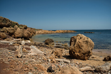 Fototapeta na wymiar Beach in Menorca, balearic islands, Spain