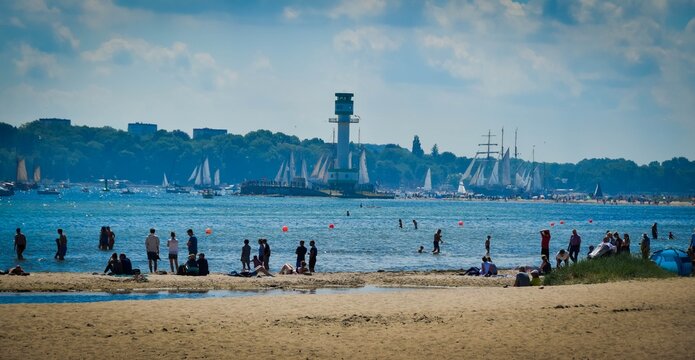 Windjammerparade, Leuchtturm Friedrichsort, Kieler F&ouml;rde
