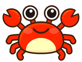 かわいいカニのイラスト素材＿ベクター © kiko