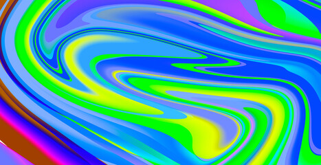 mixed funny rainbow color waves big blob