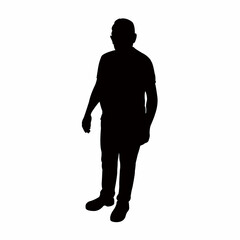 a man body silhouette vector
