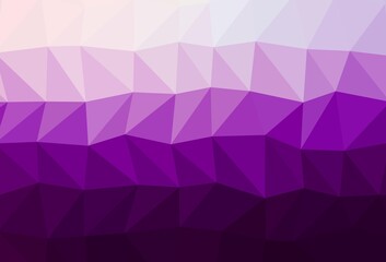 Obraz premium Dark Purple vector polygonal background.