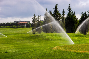 Golf grassland in kakheti, Georgia