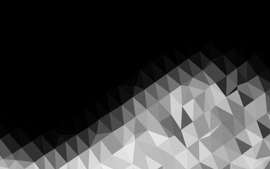 Light Silver, Gray vector low poly texture.