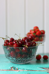 Still life photo with seasonal fruit. Colorful picture of summer fruit on a table. 