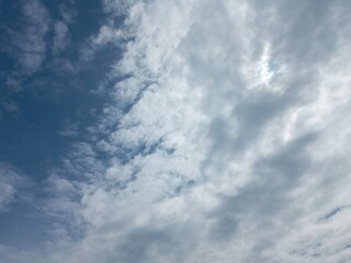 blue sky with clouds