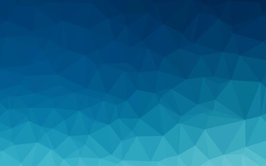 Fototapeta premium Dark BLUE vector abstract mosaic background.