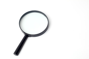 Magnifying glass isolated on white background