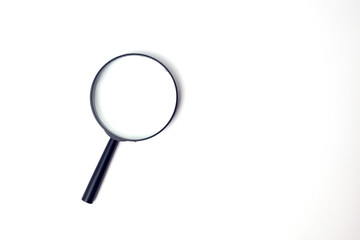 Magnifying glass isolated on white background