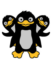 3 lustige Pinguin Freunde 