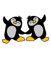 2 süße Pinguine tanzen 