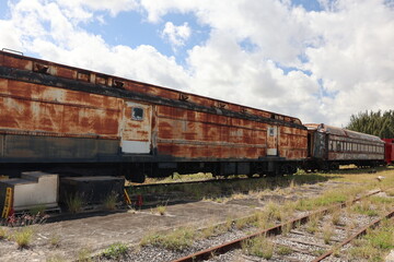 Obraz premium abandoned train