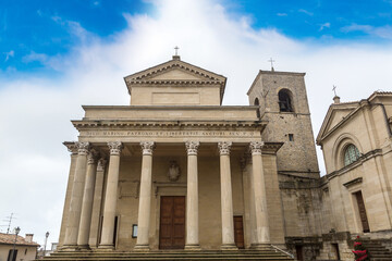 Fototapeta na wymiar San Marino Cathedral