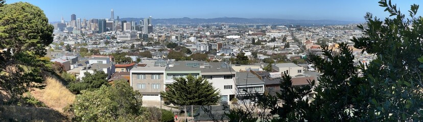 Panorama downtown San Francisco