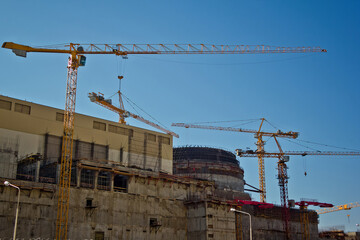 Construction site of nuclear power plant