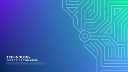 abstract circuit vector bg technology lines background