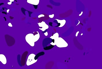 Light purple vector pattern with chaotic shapes.