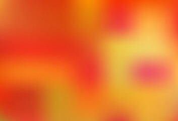 Light Orange vector blurred shine abstract pattern.