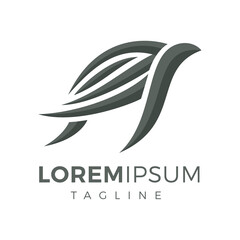 Fototapeta premium Modern simple turtle logo design