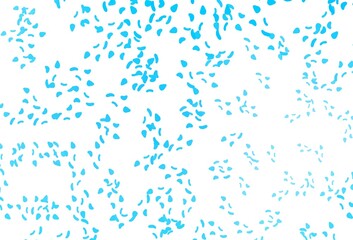 Light BLUE vector template with memphis shapes.