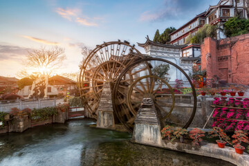 Scenery of the ancient city of Lijiang in Yunnan