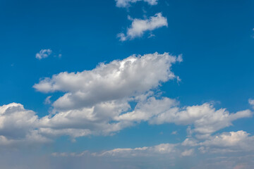 HD blue sky and white clouds background material