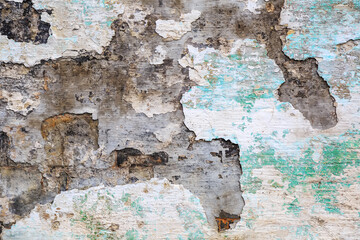 Outdoor shabby wall background material