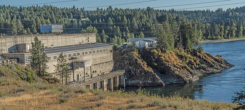 ALBENI FALLS DAM On Lake Pend Oreille In The Northern Idaho Panhandle