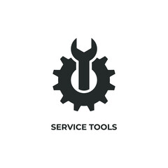 service tools vector icon. filled flat sign for mobile concept and web design. Symbol, logo illustration. Vector graphics