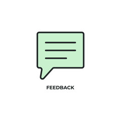 feedback vector icon. Colorful flat design vector illustration. Vector graphics