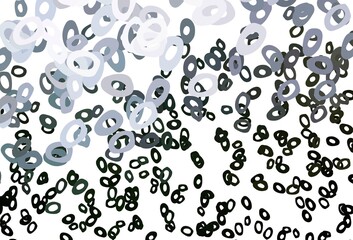 Dark Green vector cover with spots.