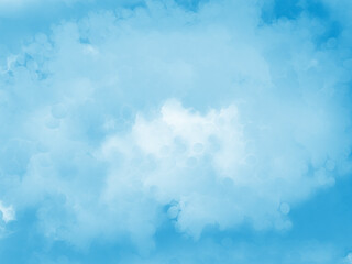 Fototapeta na wymiar abstract cloud and blue sky watercolor background, vector illustration