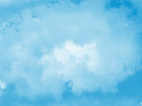 abstract cloud and blue sky watercolor background, vector illustration © Smile Happy Judy