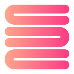 Fototapeta premium towel gradient icon
